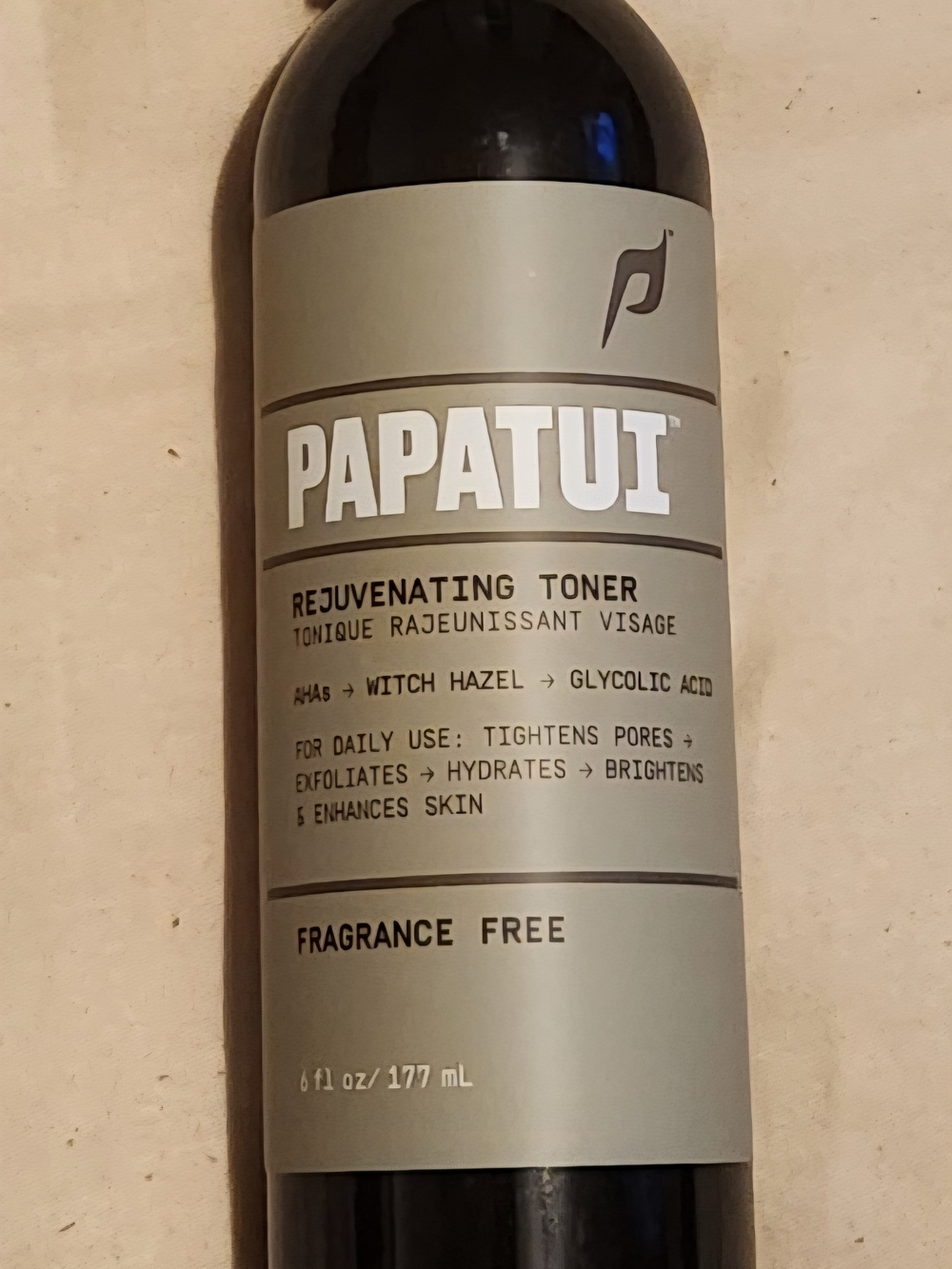 PAPATUI Rejuvenating Toner Fragrance-Free  Men’s - 6 oz - Brand New